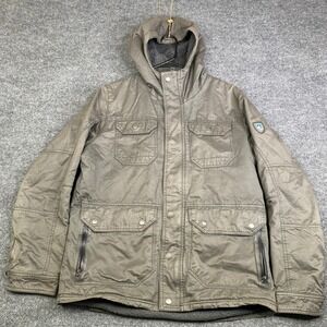 Kuhl Projekt 1123 Mens Sherpa Lined Hooded Jacket Olive Green Size Medium